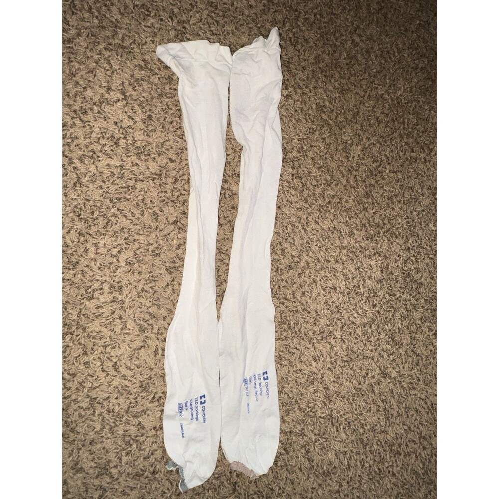 T.E.D Thigh-Length Anti-Embolism Stockings, Large, Regular, White, 1 Pair